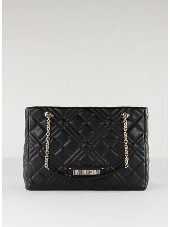 BORSA SHOPPER QUILTED, 000 NERO, small
