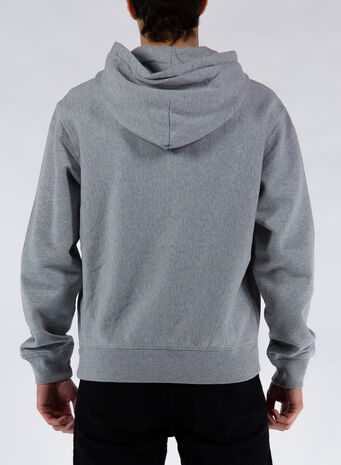 FELPA STOCK LOGO ZIP, GREYHEATHER, small
