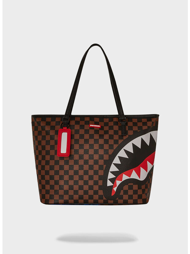 BORSA TOTE SHARKS IN STICKERS CLASSIC, SHARK, large