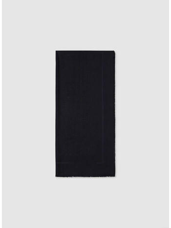 PASHMINA IN JACQUARD CON LETTERING ALL-OVER, 110 NERO, small