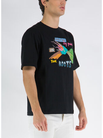 T-SHIRT HOZY SS TEE, BLACK, small