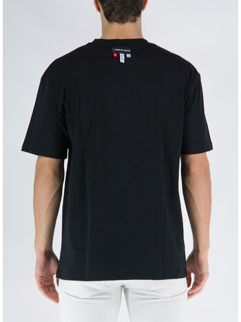 T-SHIRT WITH PUFFY VOS PRINT, BLACK, small