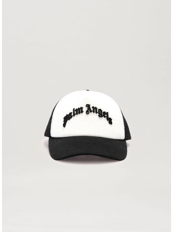 CAPPELLO CURVED LOGO MESH, 1010 BLACK BLACK, small