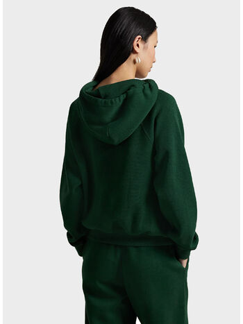 FELPA HOODIE CON LOGO RICAMATO, NORTHWEST PINE, small