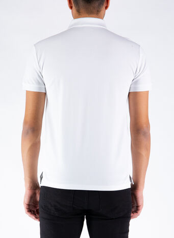 POLO A MANICHE CORTE, WHITE, small