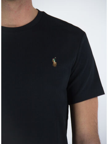 T-SHIRT CON LOGO, POLO BLACK, small