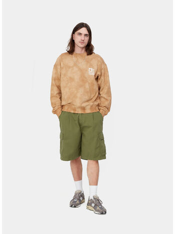 BERMUDA COLE CARGO SHORT, 1D0GD KIWI GARMNET DYED, small