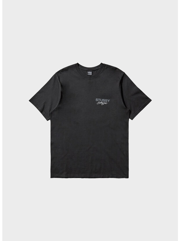 T-SHIRT SURF CLUB TEE PIGMENT DYED, 0001 BLACK, large