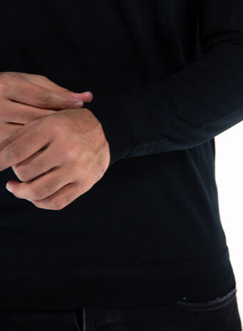MAGLIA CON GIROCOLLO, NERO, small