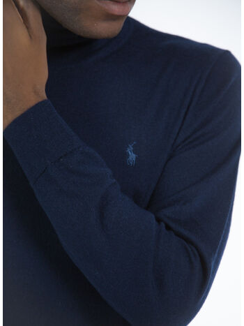 PULLOVER A COLLO ALTO, HUNTER NAVY, small