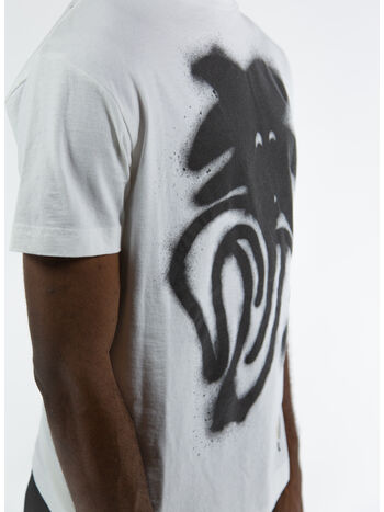 T-SHIRT SPRAY "JIMMY" CLASSIC TEE, 0110 WHITE BLACK, small