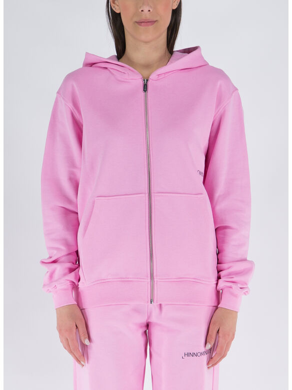 FELPA CON CAPPUCCIO, ROSA BONBON, medium
