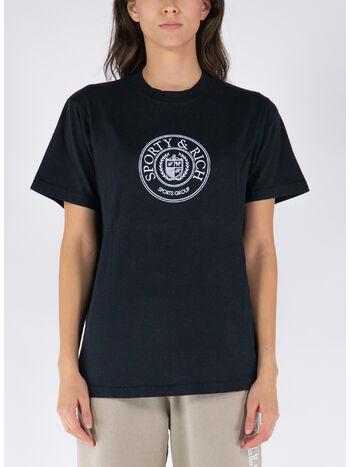 T-SHIRT CONNECTICUT CREST, BLACK, small