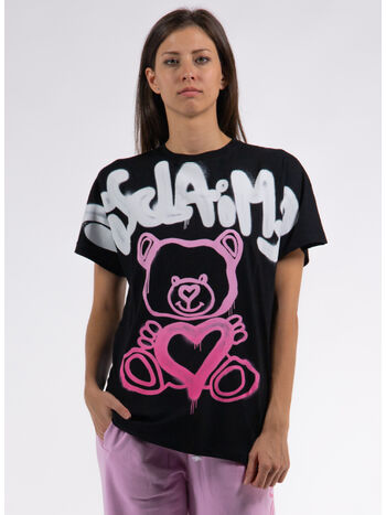 T-SHIRT BEAR SPRAY, NERO, small