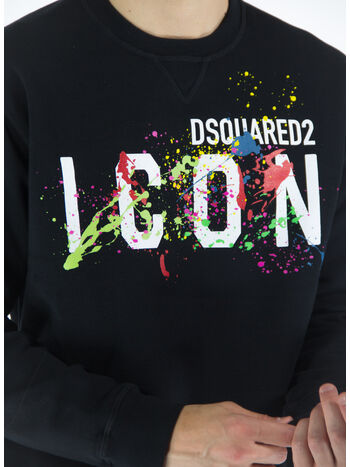 FELPA ICON SPLATTER, 900 BLACK, small