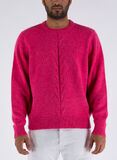 MAGLIONE DOUBLE CABLE, PINK, thumb