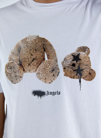 T-SHIRT SPRAY PA BEAR CLASSIC TEE, 0160WHITEBROWN, small