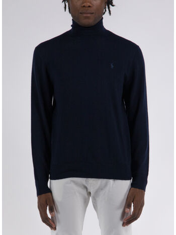 PULLOVER A COLLO ALTO, HUNTER NAVY, small