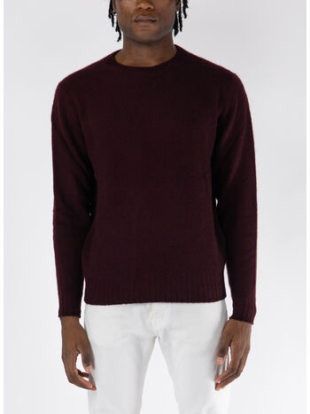 MAGLIONE GIROCOLLO CON FONDO A COSTINE, , small