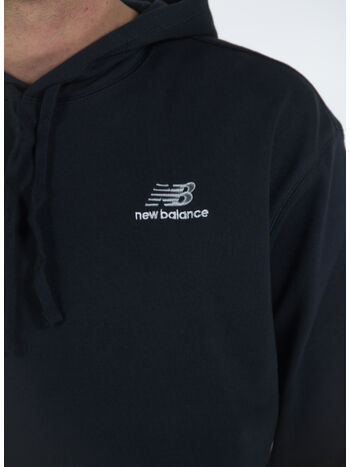 FELPA UNI-SSENTIALS HOODIE UNISEX, BK BLACK, small