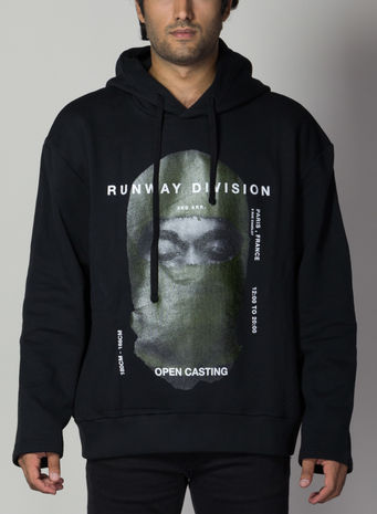 FELPA HOODIE KANYE MASK, 009BLACK, small