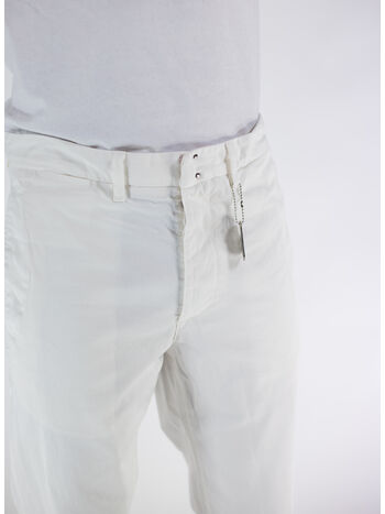 PANTALONE HERMANN GABARDINE, OFF WHITE, small