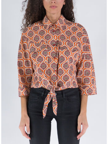 CAMICIA CON NODO, 1096-AFRICA ARANCIO, small