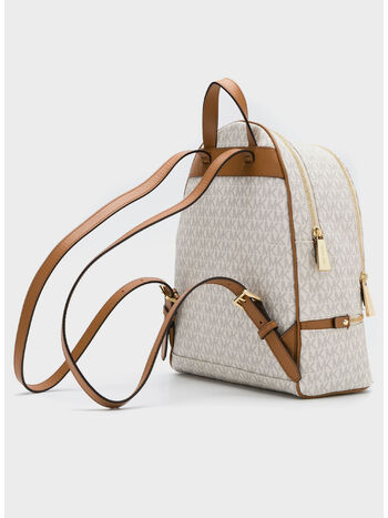 ZAINO RHEA MEDIO CON LOGO, VANILLA, small