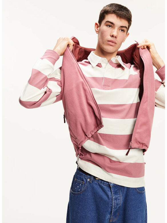 POLO STRIPED, MESA ROSE, medium