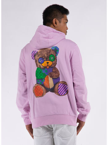 FELPA CON CAPPUCCIO BEAR WITH ME, BW014 PINK LANVANDER, small