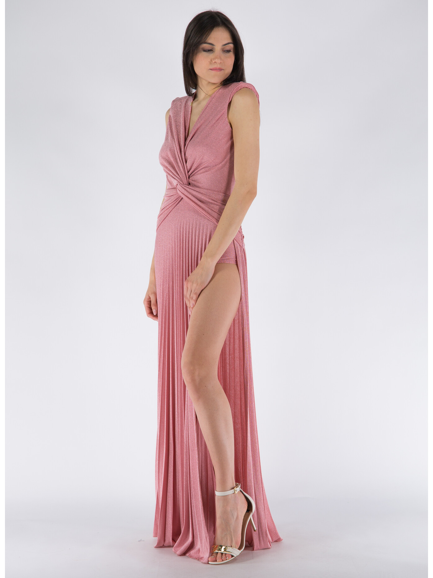 【希少】ELISABETTA FRANCHI サテン ストレートパンツ 2色 Elisabetta Franchi stretch crepe suit for women tp00141e2