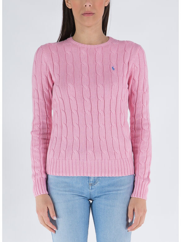 MAGLIONE GIROCOLLO, CARMEL PINK, medium