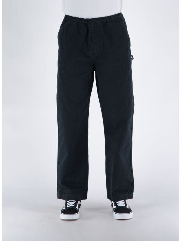 PANTALONE BRUSHED BEACH, BLACK, large