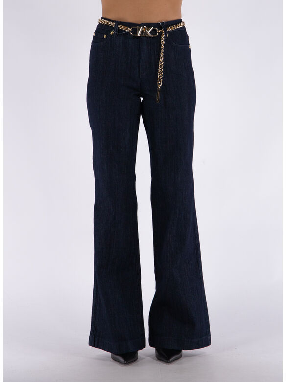 JEANS FLARE CHAIN, 976 INDIGORINSE, medium