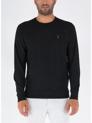 MAGLIONE GIROCOLLO, POLO BLACK, small