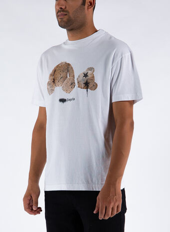 T-SHIRT SPRAY PA BEAR CLASSIC TEE, 0160WHITEBROWN, small