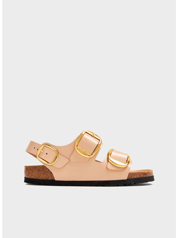 CIABATTA MILANO BIG BUCKLE SHINE, NEW BEIGE, large