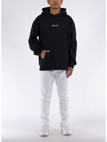 FELPA SIREN OTH CON CAPPUCCIO, 001 BLACK, small