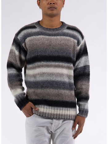 MAGLIONE GIROCOLLO RIGATO, , small