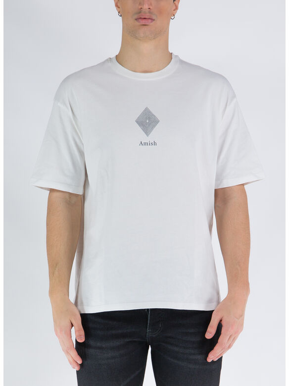 T-SHIRT AMISH LOGO, 194 ECRU, medium
