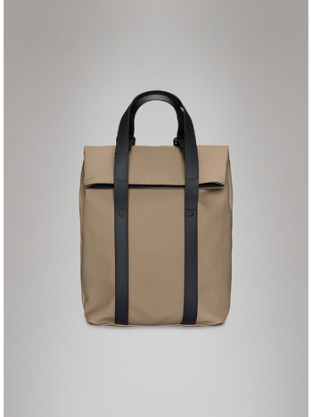 ZAINO MINI 2 WAY TOTE W3 UNISEX, BEIGE, small