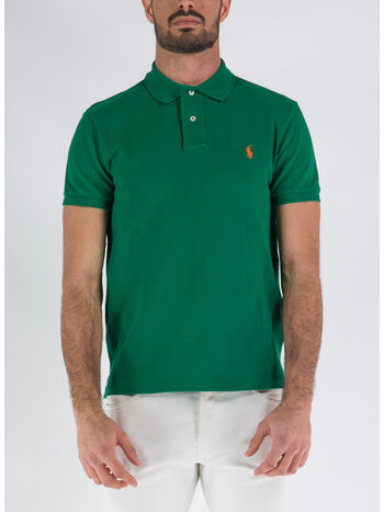 POLO A MANICHE CORTE, PRIMARY GREEN/C2240, small