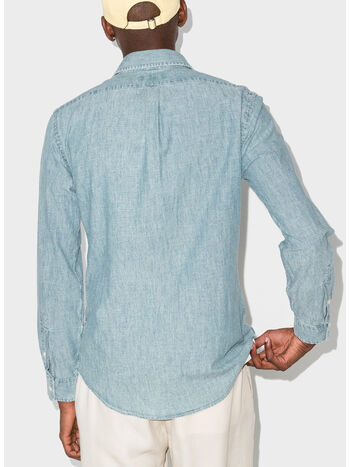 CAMICIA IN DENIM CHAMBRAY, CHAMBRAY, small
