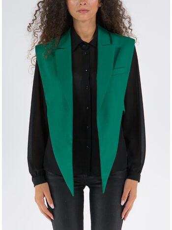 GIACCA GILET GREEN, 0369 GREEN, small