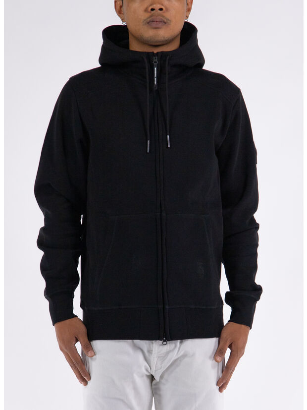 FELPA SIREN FULL ZIP, 001 BLACK, large