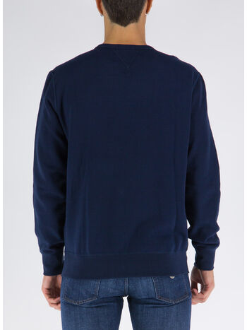 FELPA GIROCOLLO CON LOGO RICAMATO, CRUISE NAVY, small