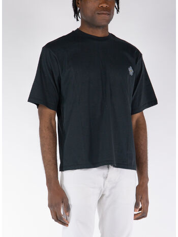 T-SHIRT CON STAMPA, 110 BLACK, small