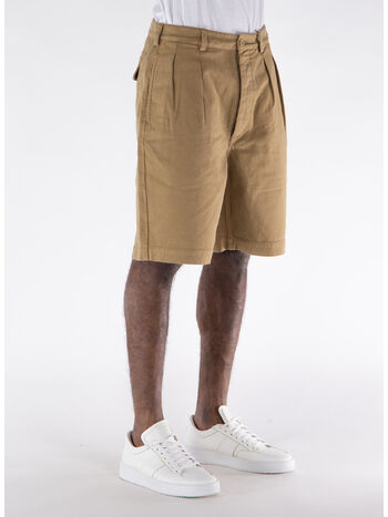 SHORTS PLEATED, 150 KHAKI, small