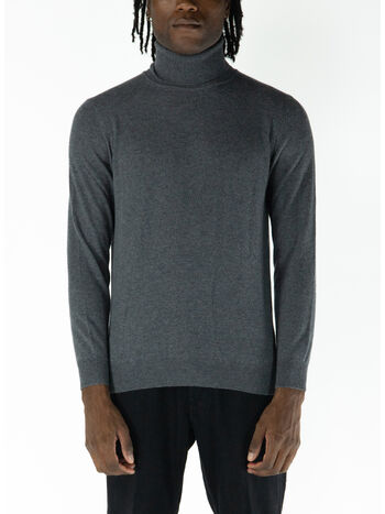 MAGLIONE DOLCEVITA A COLLO ALTO, W6K5.00032 FUMO, small