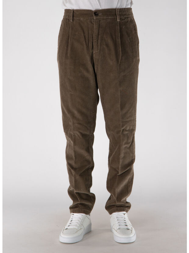 PANTALONE IN VELLUTO MITTE, 740 TORTORA, large